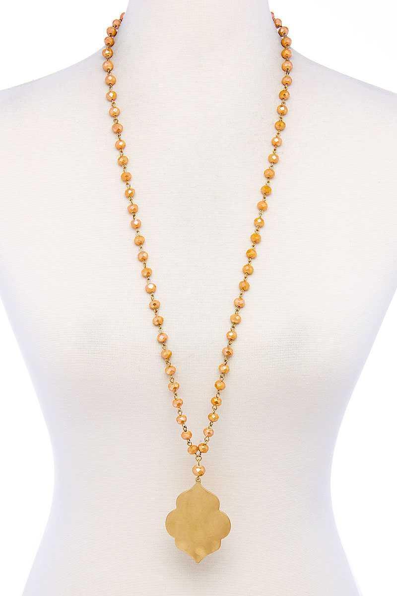 Designer Multi Bead Pendant Necklace | Mixtshop LLC