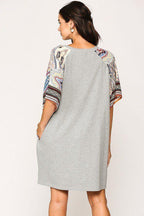 Solid Side Pocket Shift Dress | Mixtshop LLC