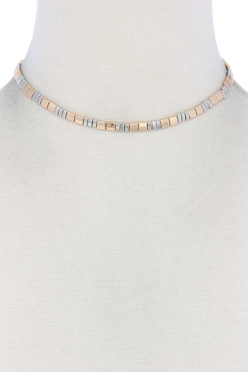 Metal Block Necklace Secondary image