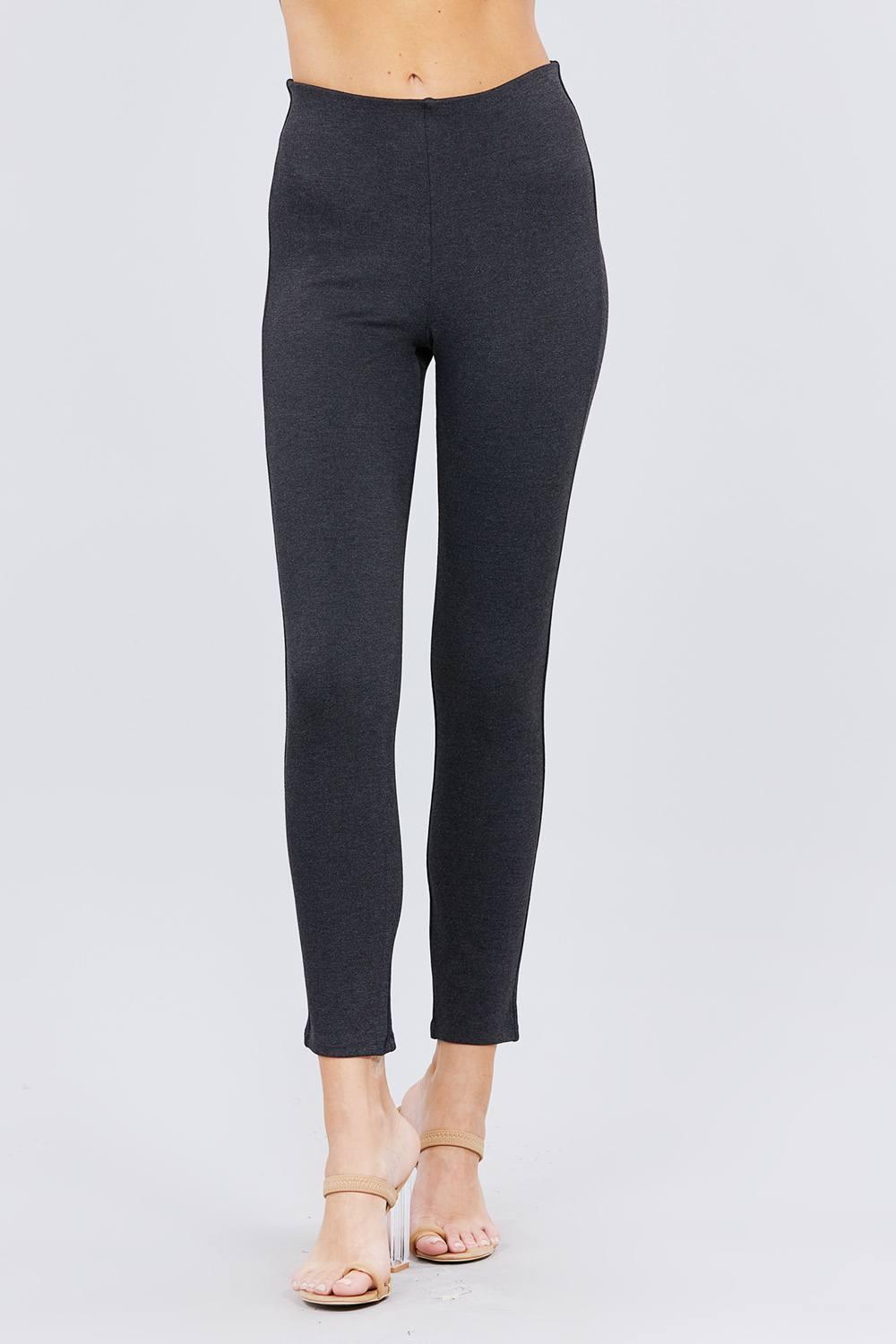 Waist Elastic Band Ponte Pants | Mixtshop LLC Main image