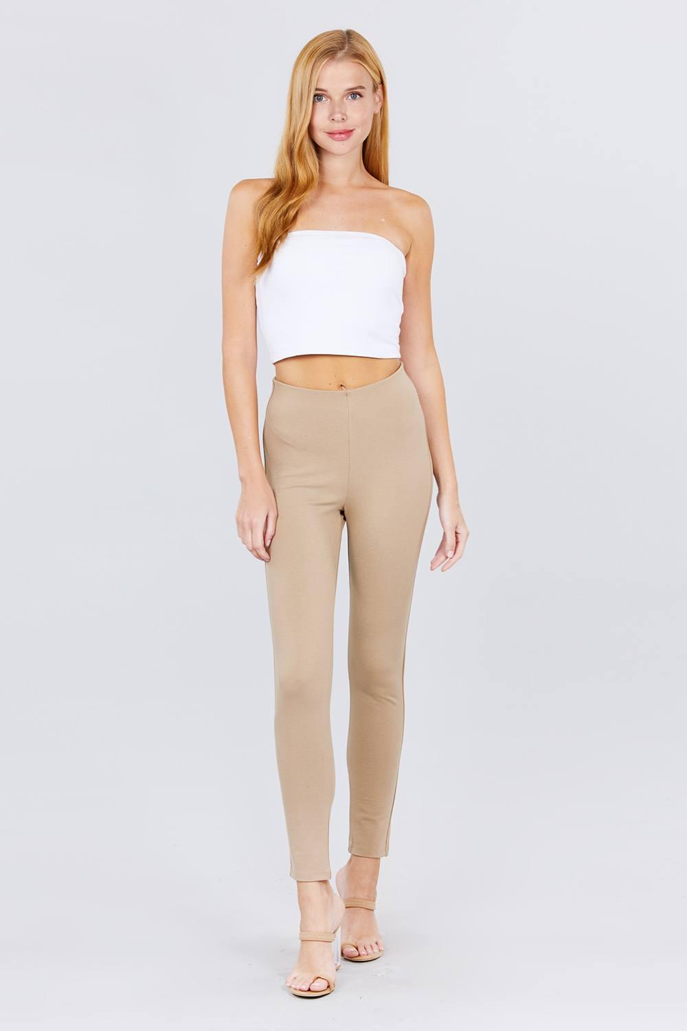 Waist Elastic Band Ponte Pants | Mixtshop LLC