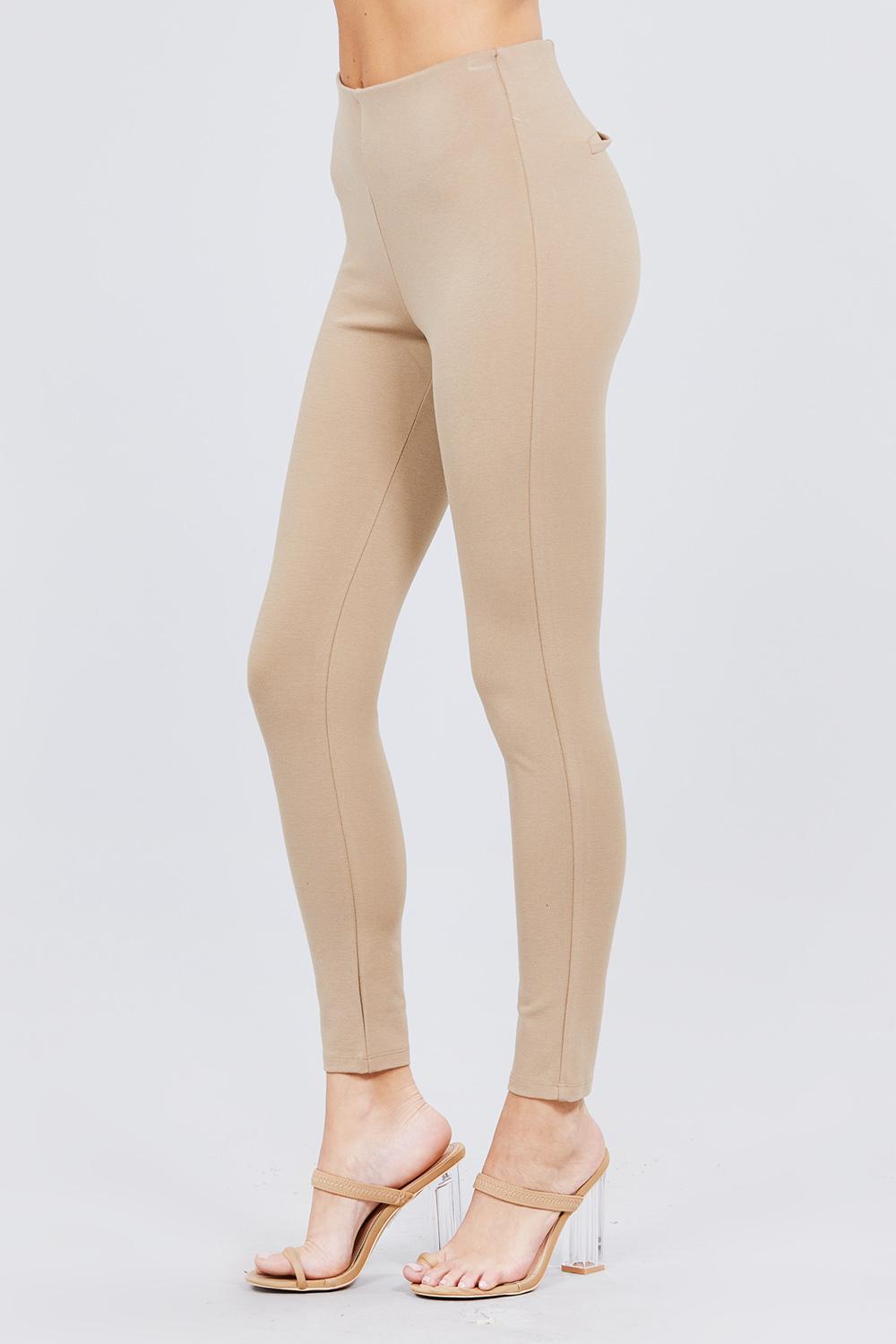 Waist Elastic Band Ponte Pants | Mixtshop LLC