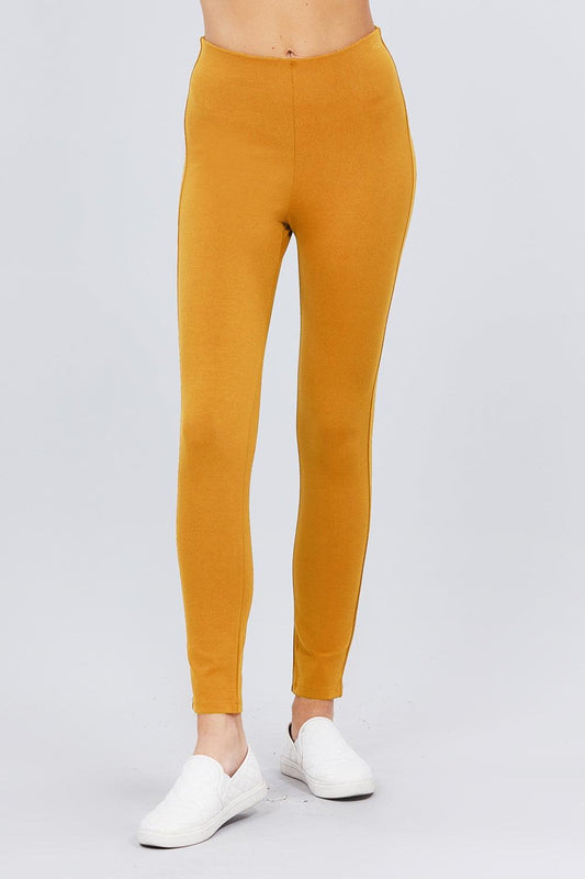 Waist Elastic Band Ponte Pants | Mixtshop LLC