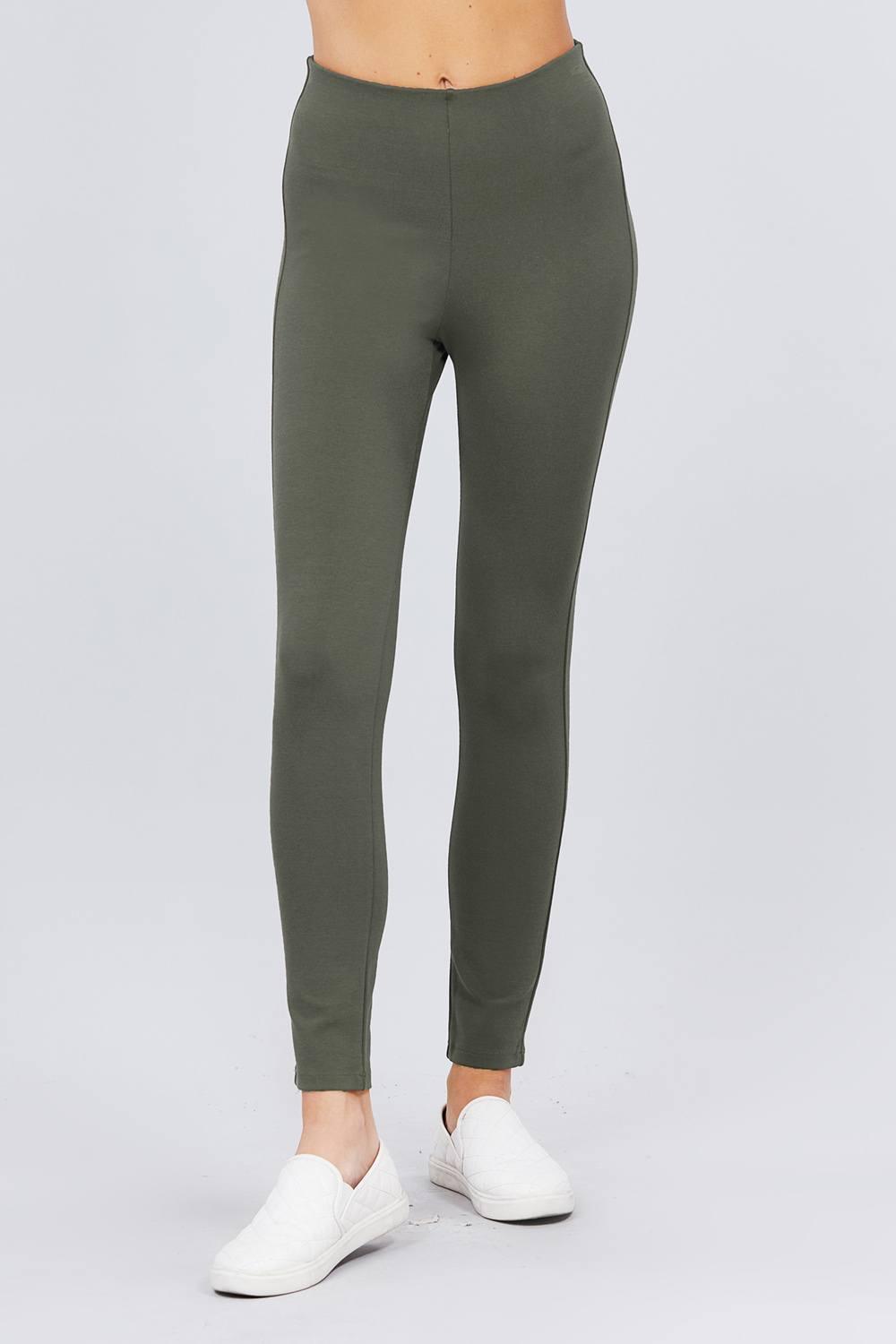 Waist Elastic Band Ponte Pants | Mixtshop LLC