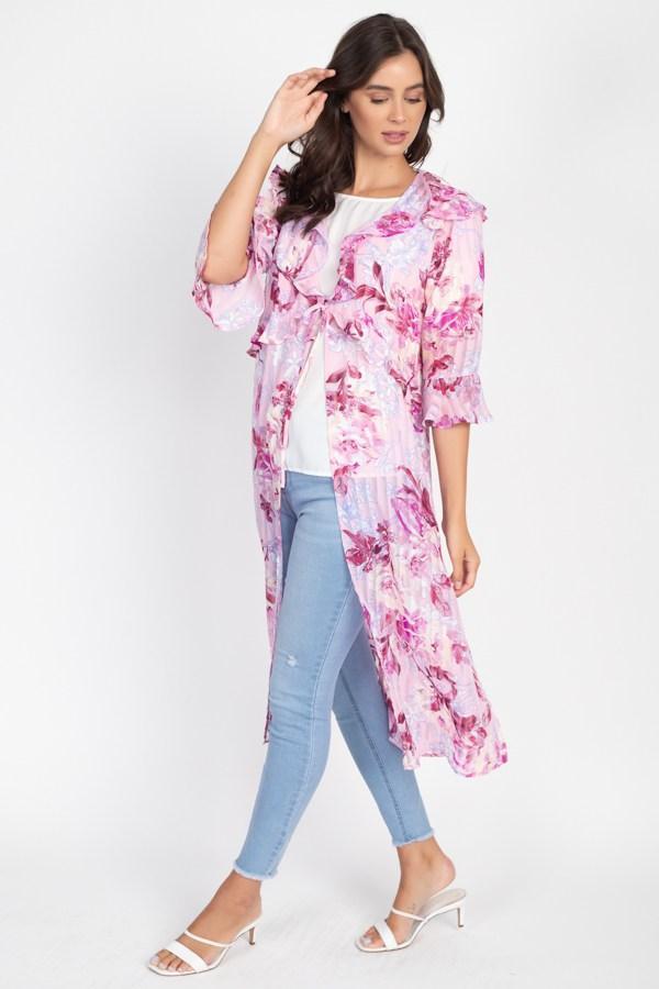 Ruffle Robe Cardigan | Mixtshop LLC