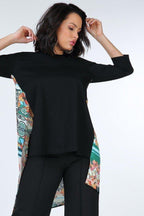 Asymmetrical Print High Low Top | Mixtshop LLC