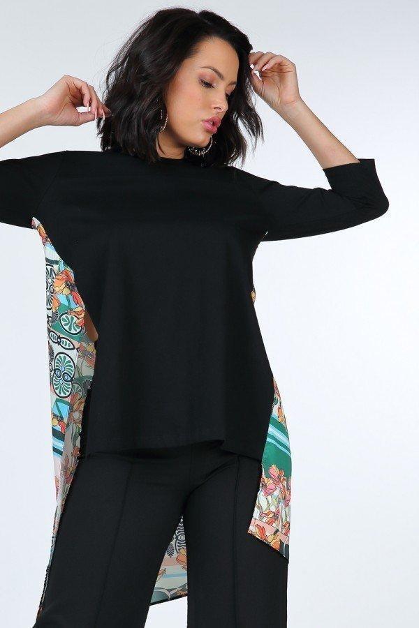 Asymmetrical Print High Low Top | Mixtshop LLC