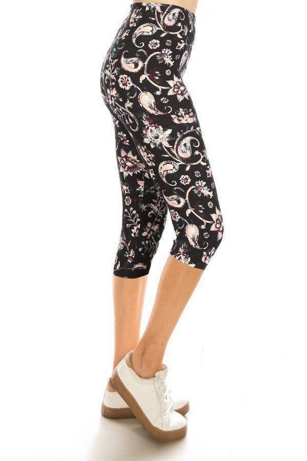 Print Capri Leggings | Mixtshop LLC Main image