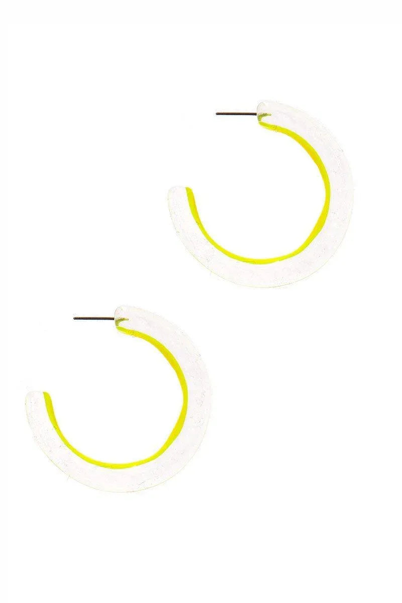 Chic Transparent Hoop Earring | Mixtshop LLC Main image