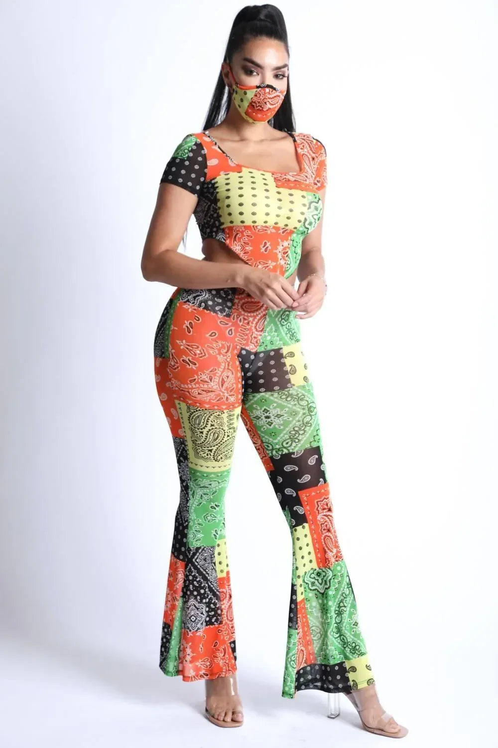 Bandanna Patchwork Mesh Set Secondary image