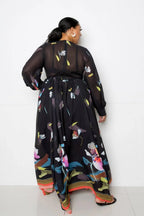 Tropical Print Maxi Dress | Mixtshop LLC
