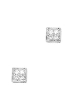 Secret Box Square Stone Stud Earring | Mixtshop LLC