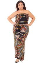 Abstract Print Tupbe Top Plus Size Jumpsuit | Mixtshop LLC