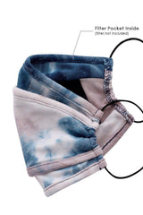 Tie Dye Trifold Reusable Face Mask | Mixtshop LLC