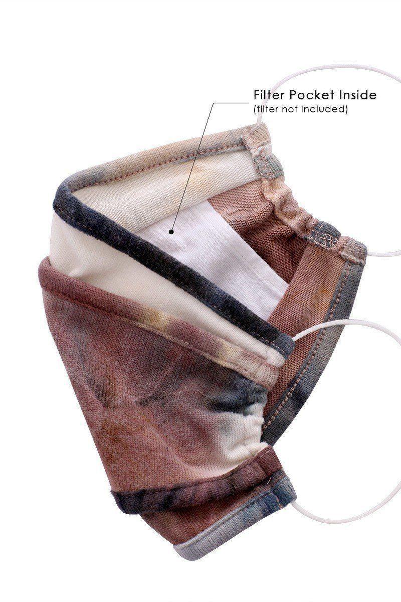 Tie Dye Trifold Reusable Face Mask Secondary image