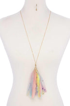 Metallic Stars Tulle Tassel Necklace | Mixtshop LLC