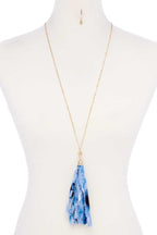 Tye Dye Fabric Tassel Necklace | Mixtshop LLC