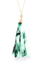 Tye Dye Fabric Tassel Necklace | Mixtshop LLC