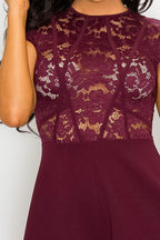 Floral Sheer Lace Combo Romper | Mixtshop LLC