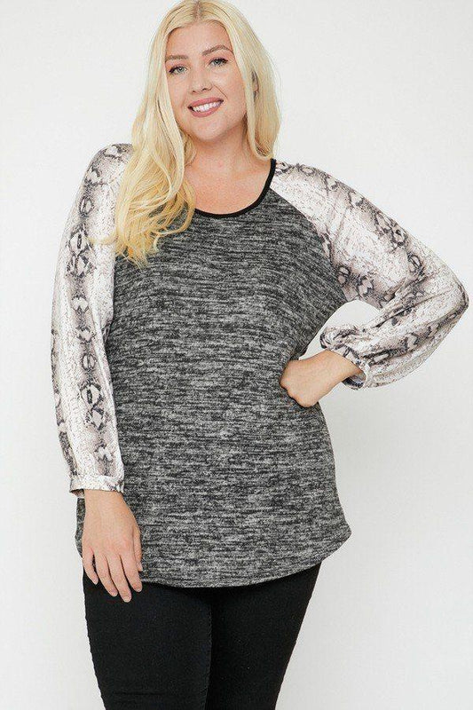 Two Tone Color Top | Mixtshop LLC