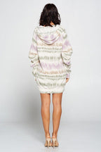 Terry Brushed Print Sweater Dress | Mixtshop LLC