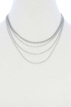 4 Layer Metal Necklace | Mixtshop LLC