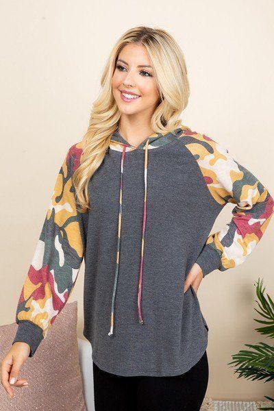 Solid French Terry Casual Hoodie | Mixtshop LLC Main image