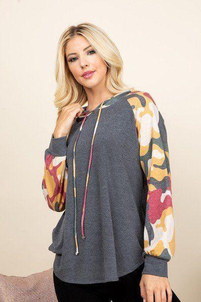 Solid French Terry Casual Hoodie | Mixtshop LLC