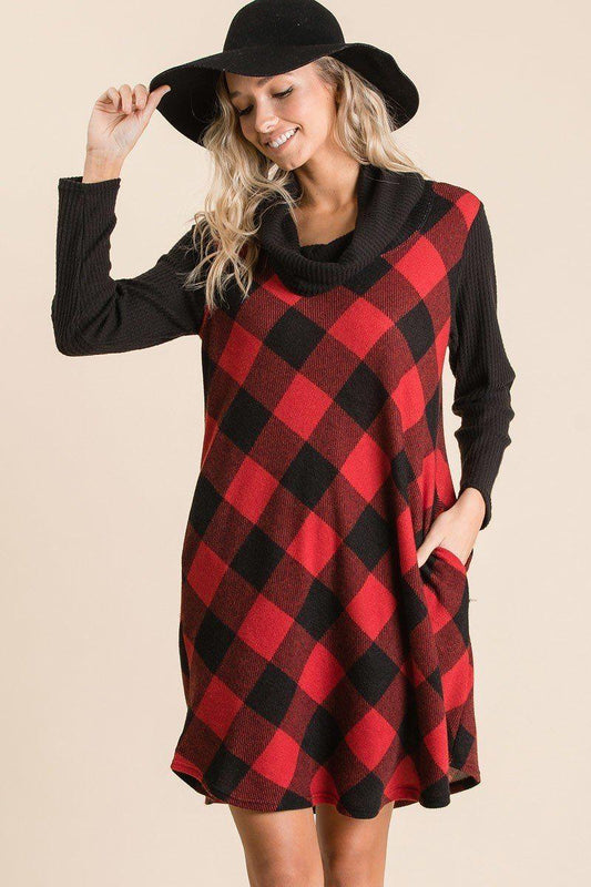 Buffalo Plaid Tartan Swing Dress | Mixtshop LLC