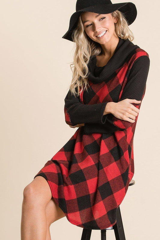 Buffalo Plaid Tartan Swing Dress | Mixtshop LLC