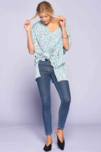 Leopard And Letter Printed Knit Top | Mixtshop LLC
