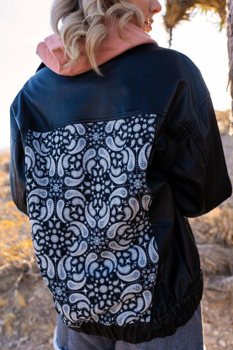 A Faux Leather Jacket | Mixtshop LLC