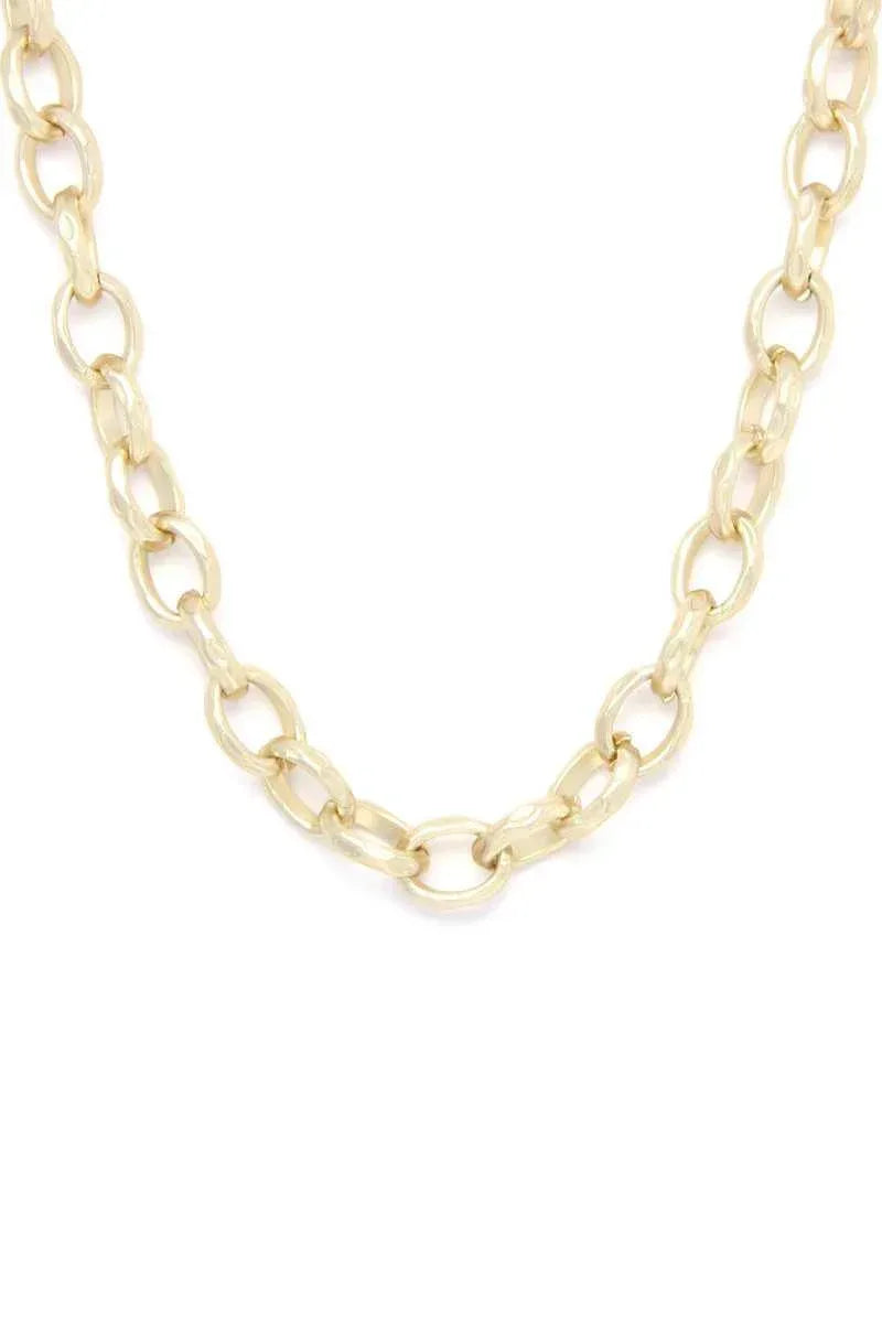 Circle Link Metal Necklacecircle Link Metal Necklace Secondary image