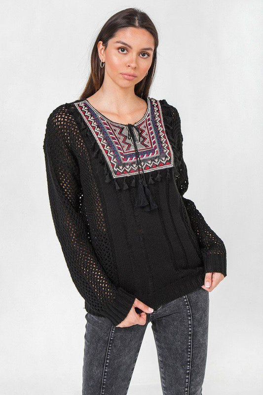 Waffle Knit Sweater | Mixtshop LLC