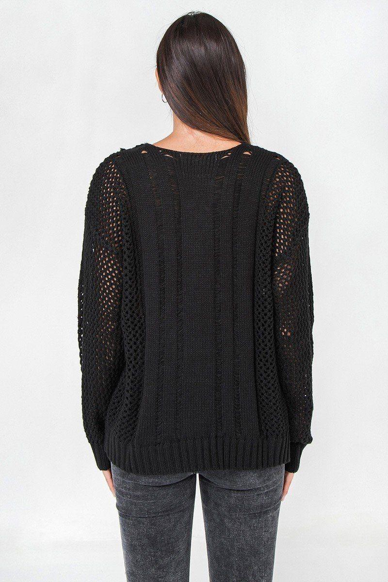 Waffle Knit Sweater | Mixtshop LLC