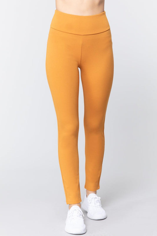 Waist Band Long Ponte Pants | Mixtshop LLC