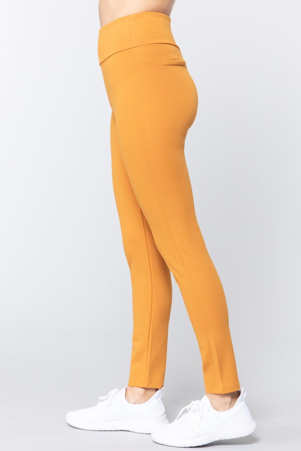 Waist Band Long Ponte Pants | Mixtshop LLC
