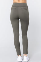 Waist Band Long Ponte Pants | Mixtshop LLC