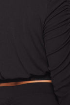Ruched Long Sleeve And Skirt Set | Mixtshop LLC