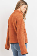 Long Sleeve Half Zipper Pullover Loopie Terry | Mixtshop LLC