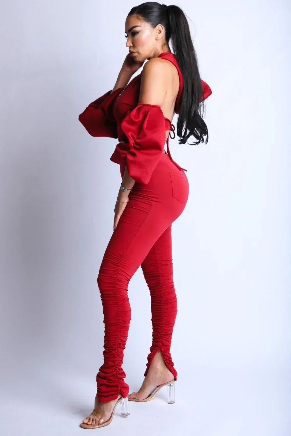 Puff Sleeve Hoodie Set Secondary image