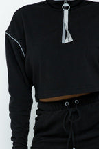 Sporty Crop Top Sporty High-waist Shorts Set | Mixtshop LLC