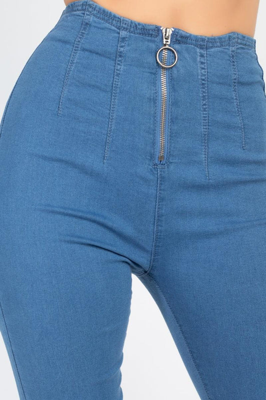 High Waist Denim Jeans | Mixtshop LLC