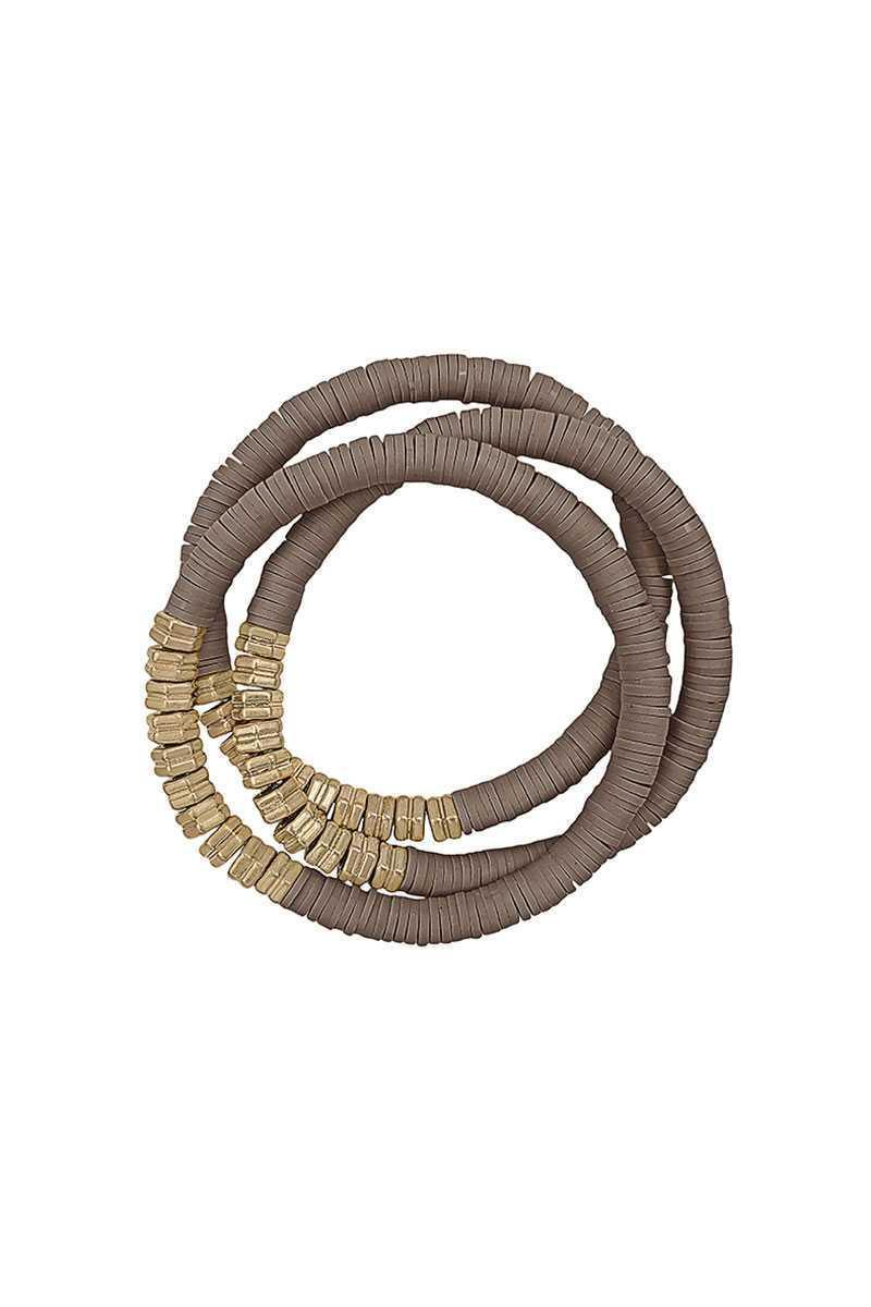 Triple Multi Ring Bead Stretchable Bracelets | Mixtshop LLC