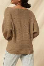 A Ribbed Knit Sweater | Mixtshop LLC