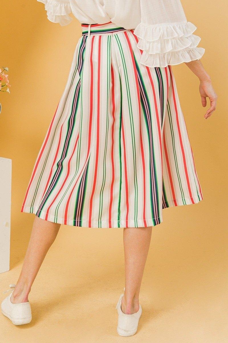 A Woven Midi Skirt | Mixtshop LLC