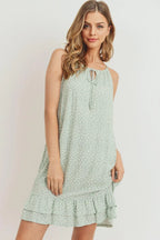 Ruffled Floral Sleeveless Dress | Mixtshop LLC