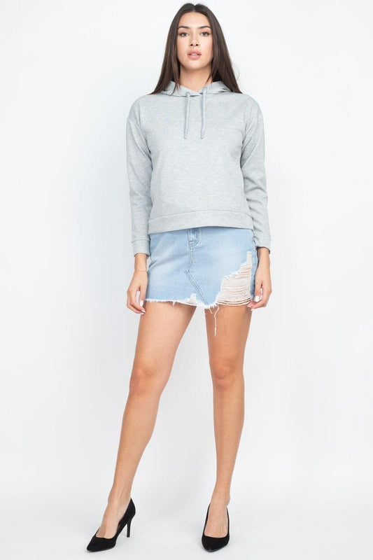 Self-tie Drawstrings Hoodie | Mixtshop LLC