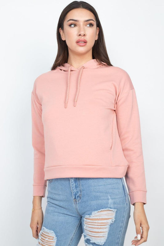 Self-tie Drawstrings Hoodie | Mixtshop LLC