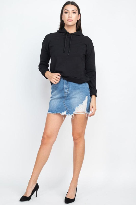 Self-tie Drawstrings Hoodie | Mixtshop LLC